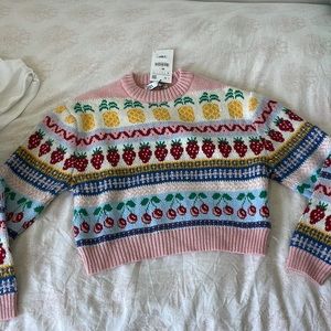 Brand new Zara printed sweater